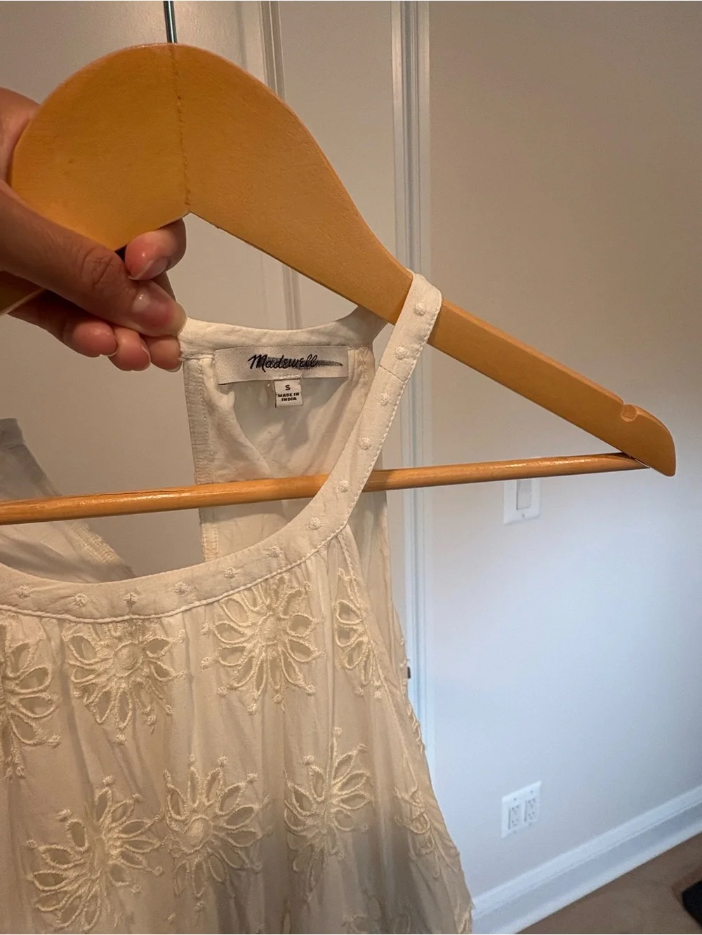 Madewell Eyelet Drop waist Maxi Dress | Size Medium - Picture 8 of 8
